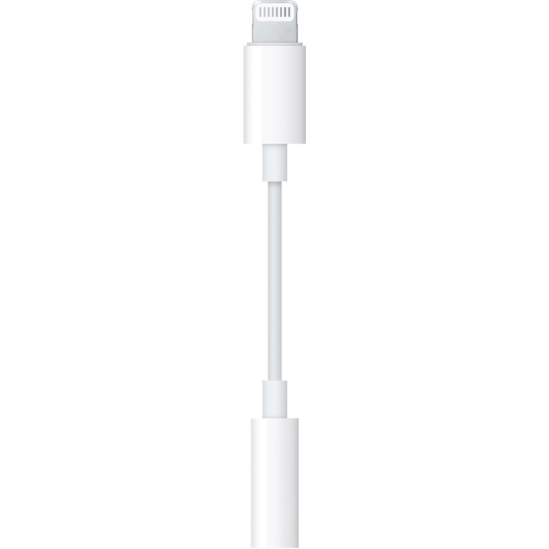 Apple Lightning/闪电 转 3.5毫米耳机插孔转换器/转换头的照片