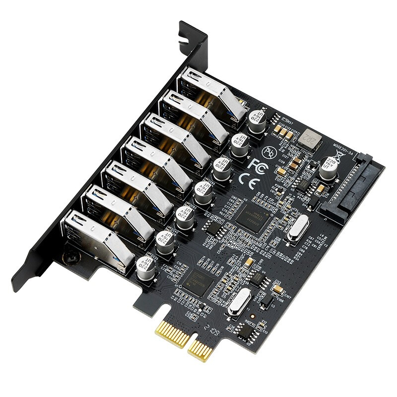 魔羯 MC2037 七口USB3.0扩展卡的照片