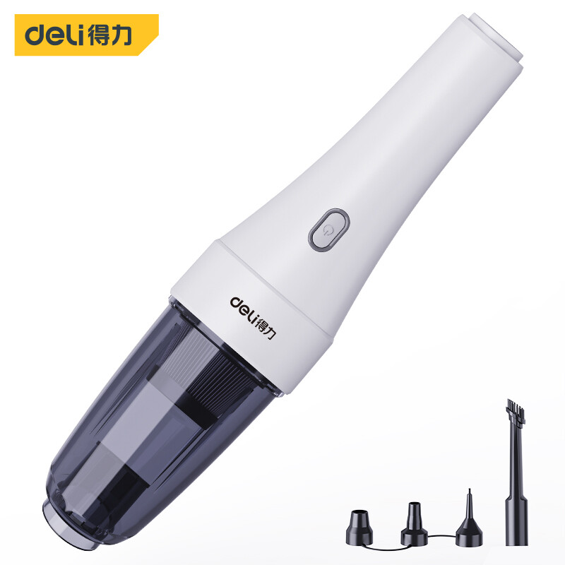 得力（deli）8000pa多功能无线车载吸尘器 车家两用的照片