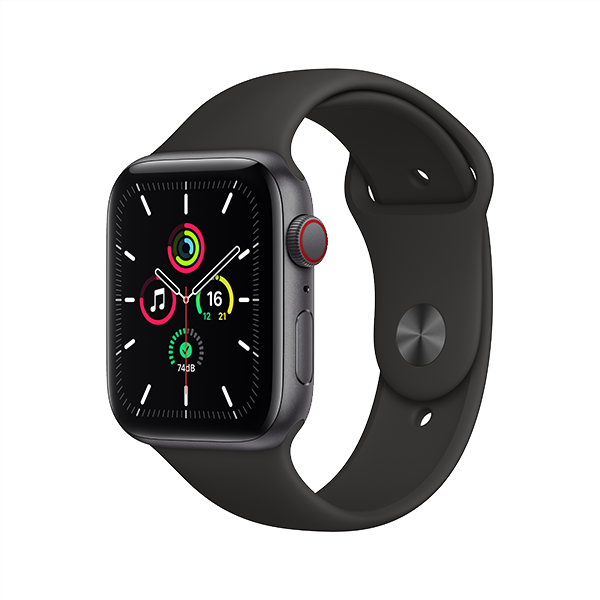 Apple Watch SE 智能手表 GPS款 灰色铝金属表壳 运动型的照片