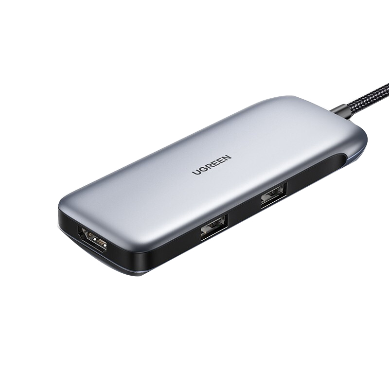 绿联 Type-C扩展坞  CM384(80865)         USB-C转HDMI/VGA转换器     雷电3拓展坞分线器6合1 的照片