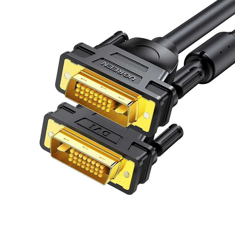绿联（UGREEN）11604 DVI连接线 DVI24+1信号转换线 DVI-D公对公双通道数字高清线 视频线 2米的照片