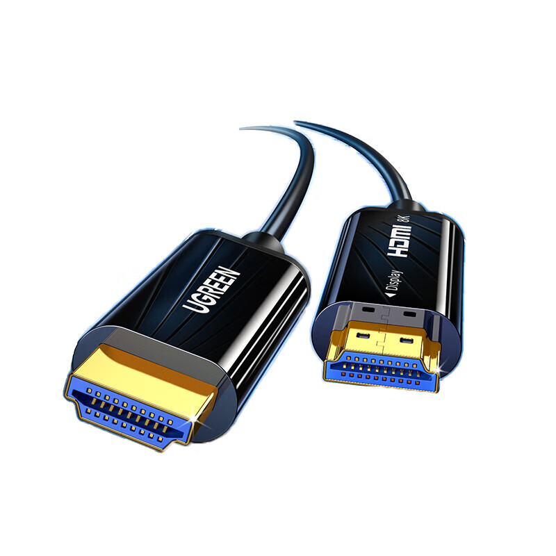  绿联 HDMI 光纤线 HD141（80401）   2.1版     8K60Hz发烧级高清视频线    影院工程装修布线 1米的照片