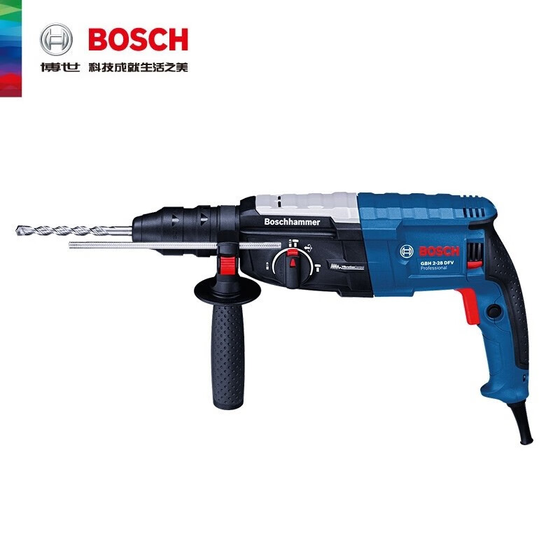 博世GBH 2-28 DFV四坑电锤冲击钻     电钻电镐三功能电动工具带振动控制820W企业定制的照片