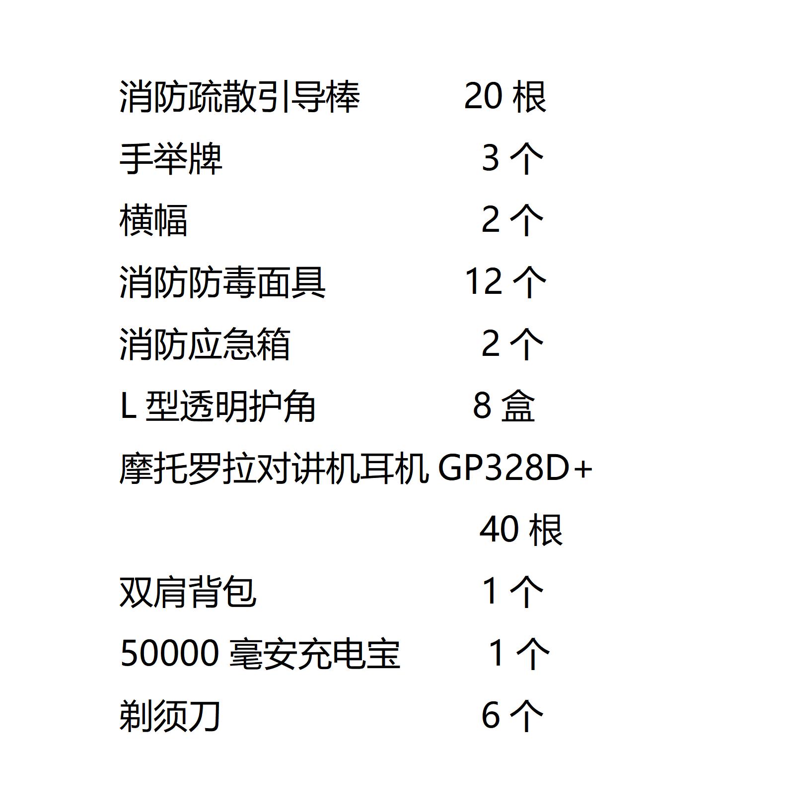 北京Q4消防技能比武物料代采的照片