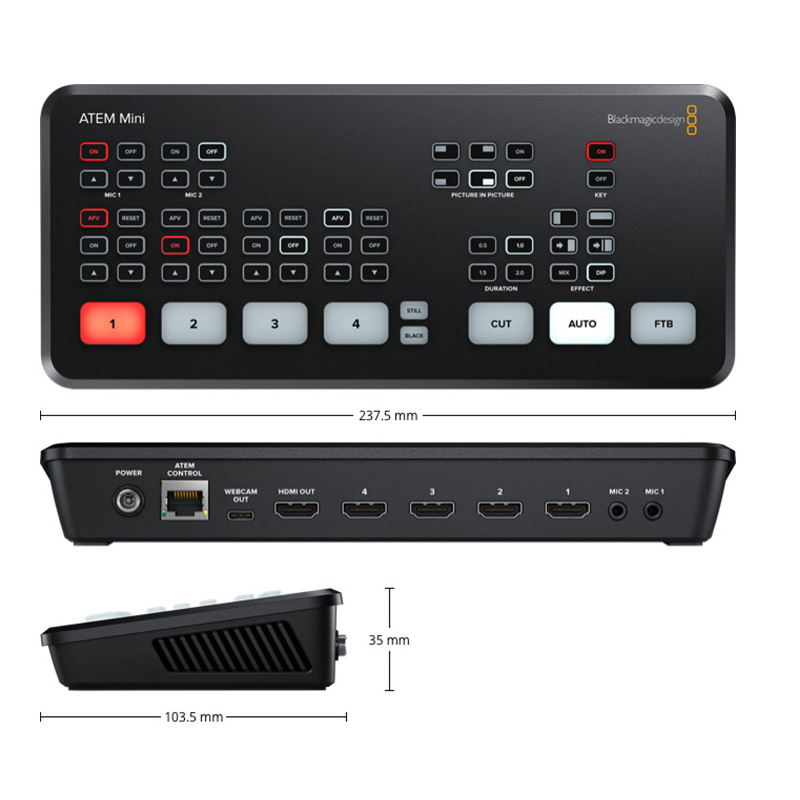 Blackmagic Design ATEM Mini Pro切换台的照片