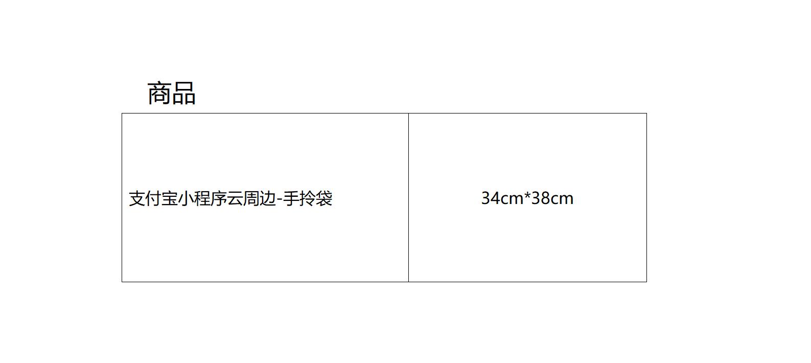 支付宝小程序云周边手拎袋代采的照片