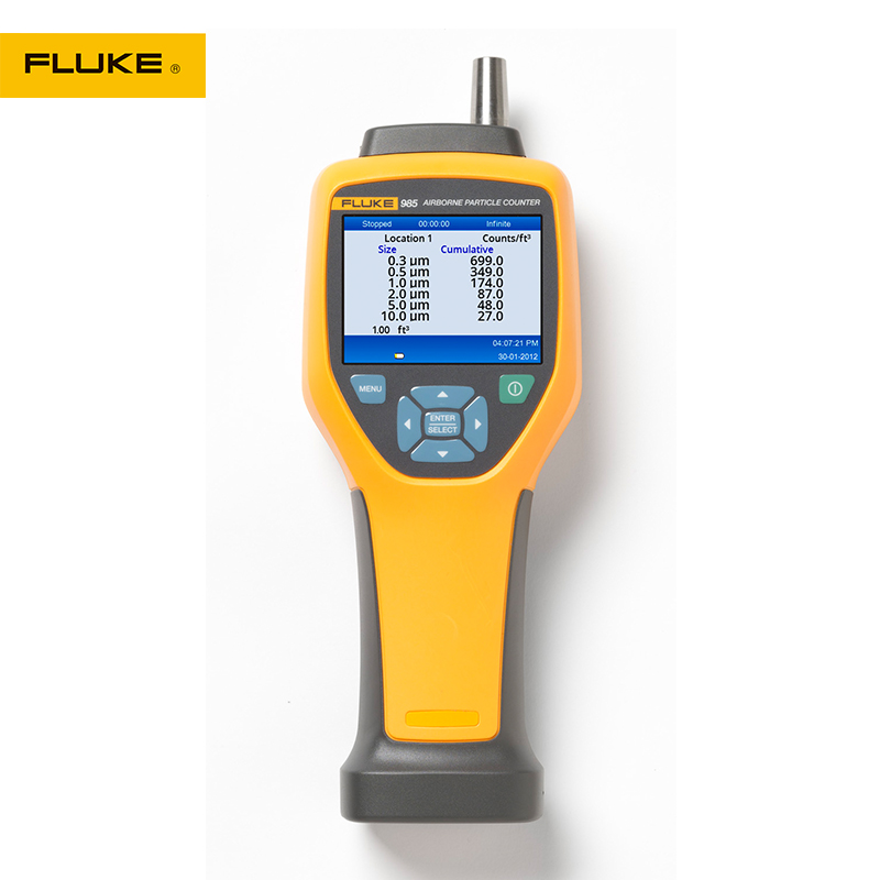 福禄克Fluke 985 空气尘埃粒子计数器空气粉尘测量仪的照片