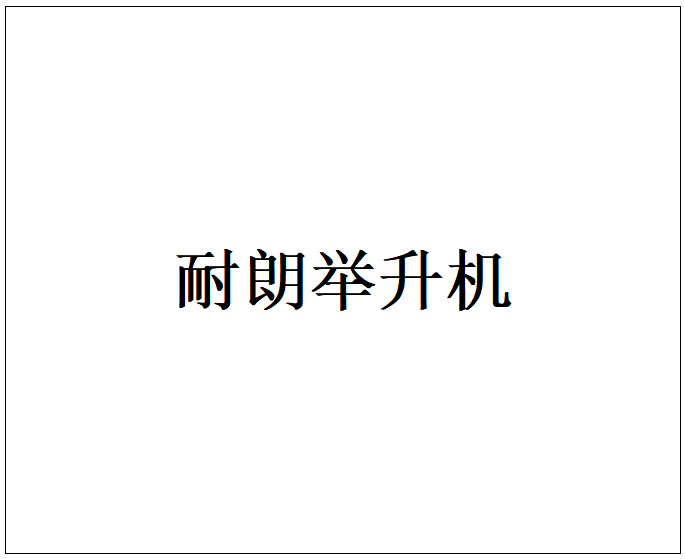 耐朗举升机NF01366SF的照片