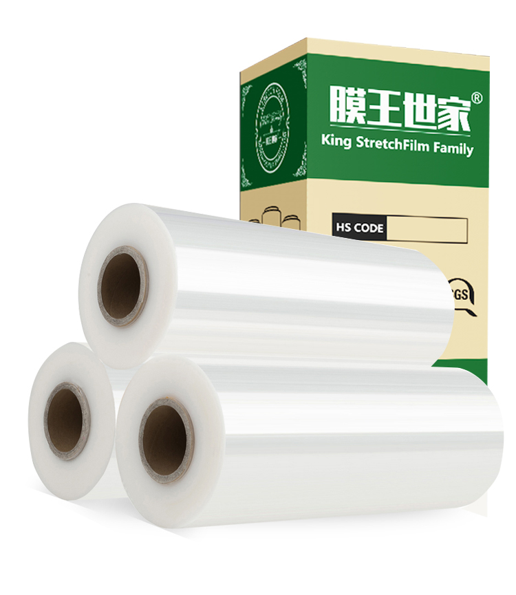 pe缠绕膜50cm宽拉伸膜塑料薄膜的照片