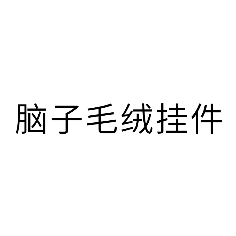 脑子毛绒挂件代采的照片