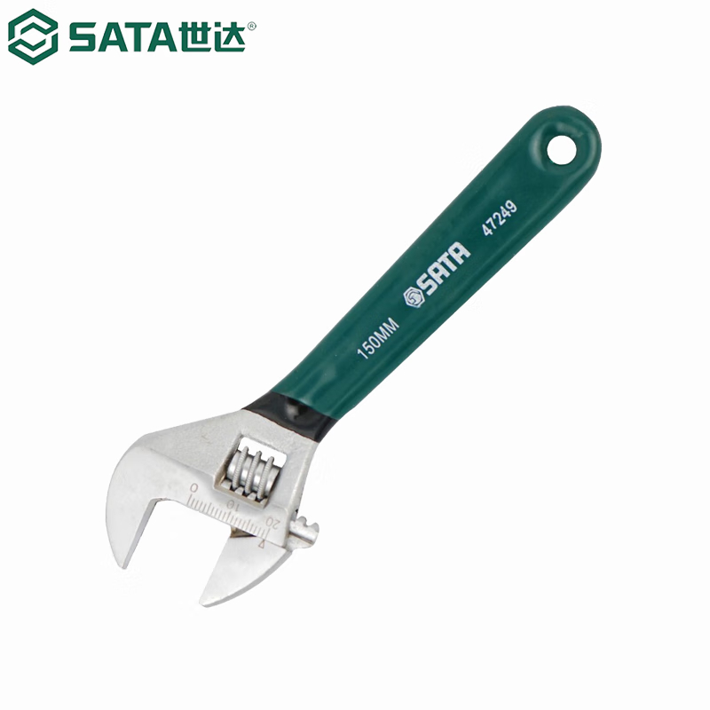 世达(SATA)沾塑欧式活动扳手 6"47249的照片