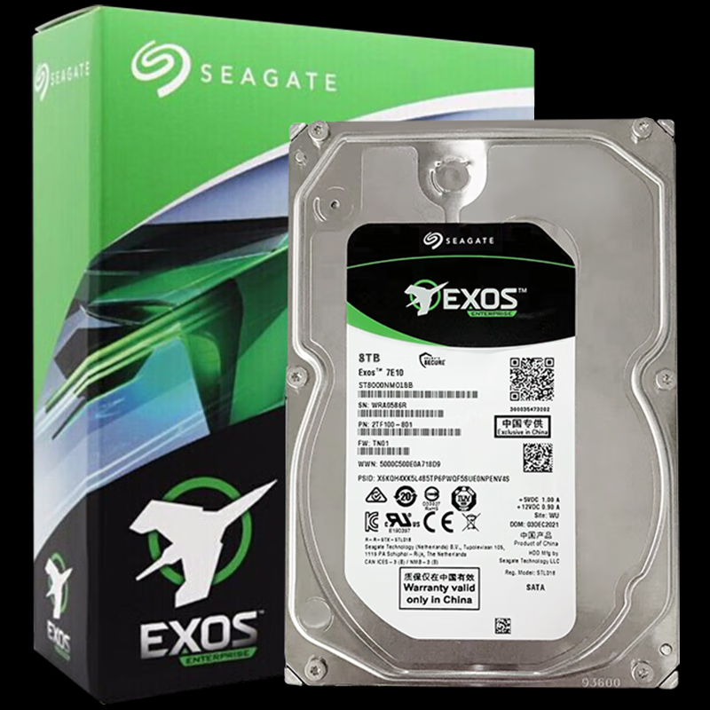 SAS 希捷银河Exos 7E10系列银河企业盘ST8000NM018B的照片