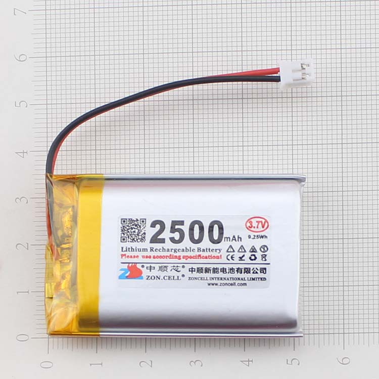 中顺芯lemoPDA电池883759（2500mAh）的照片