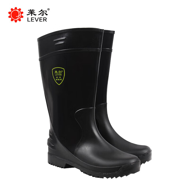 莱尔雨鞋防水耐油耐酸碱厨房卫生食品专用雨靴户外SC-11-99 黑色 42的照片