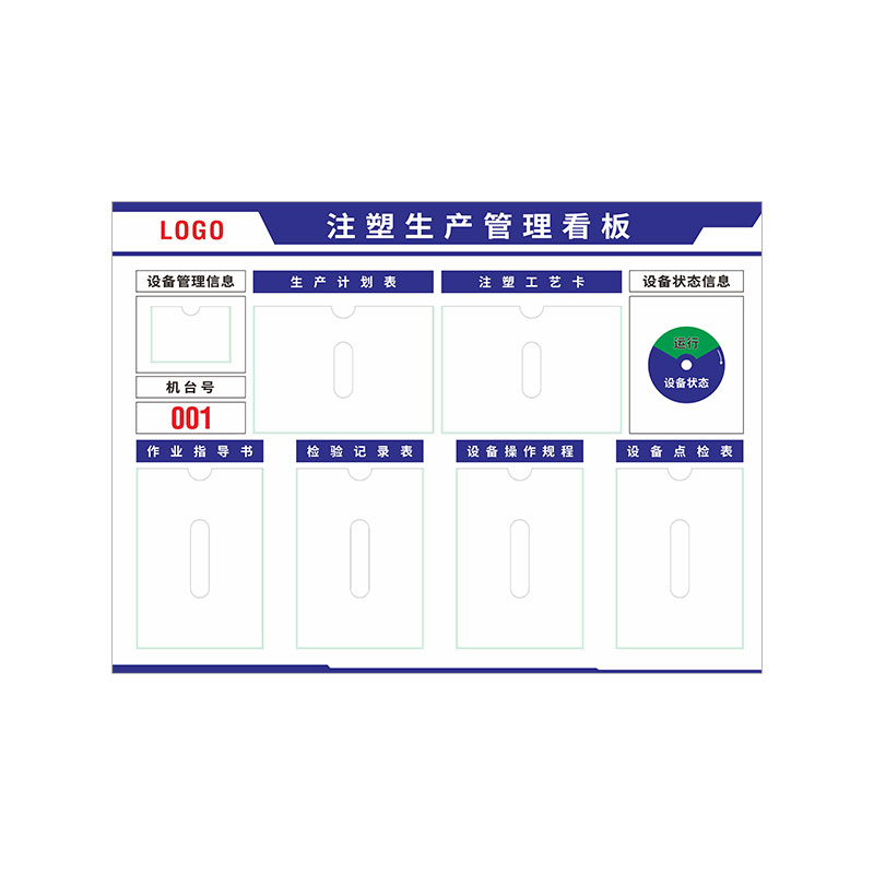 工厂生产车间标识牌看板公示栏定制的照片