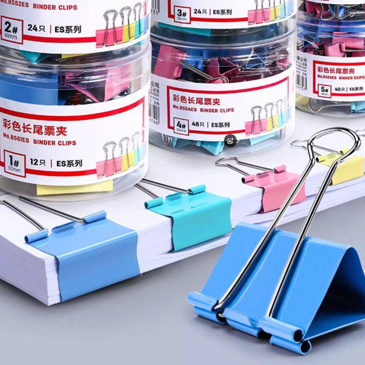 得力长尾夹燕尾夹夹子办公文具48只25mm的照片