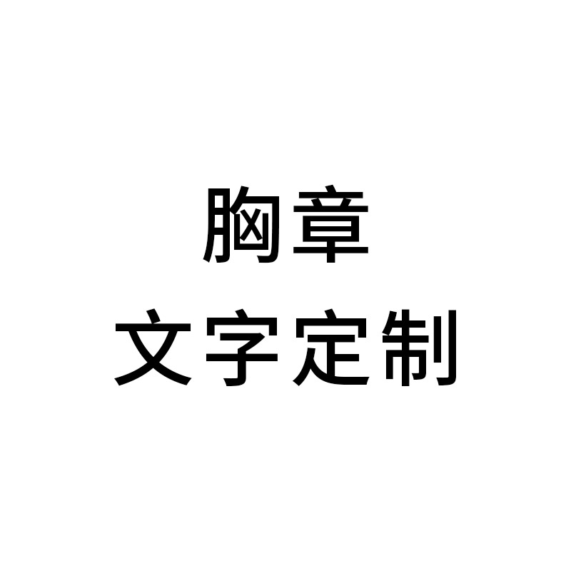 【单款20个起做】胸章文字定制 长7cm宽2.5cm的照片