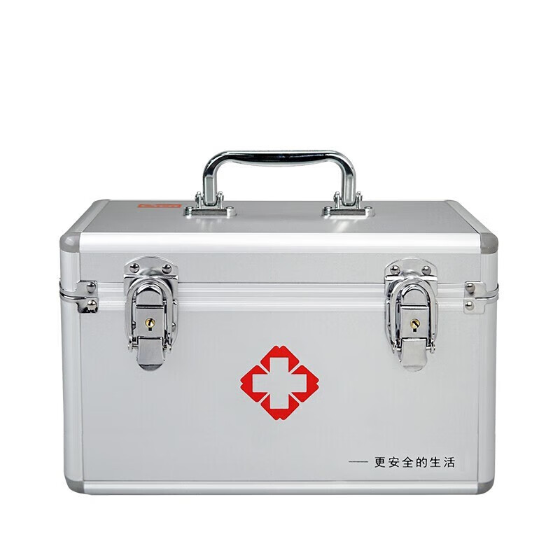 科洛（CROR）医药箱国标家用含药铝合金急救箱的照片