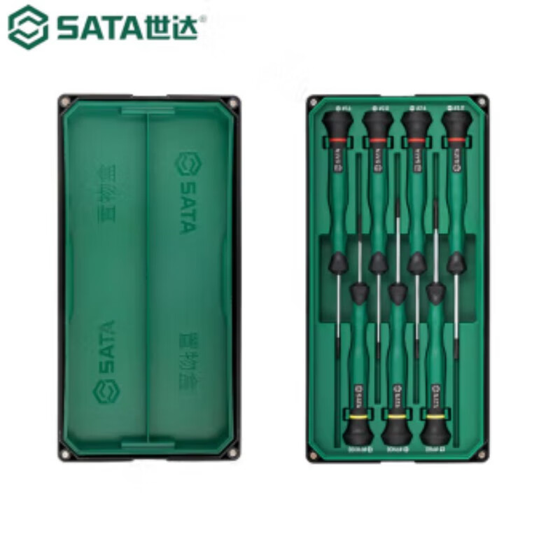 世达（SATA）7件一字、十字微型螺丝批组套09314的照片