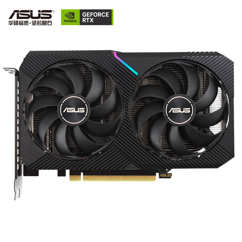 华硕（ASUS）DUAL GeForce RTX 3060-O12G-V2 电竞游戏专业独立显卡的照片