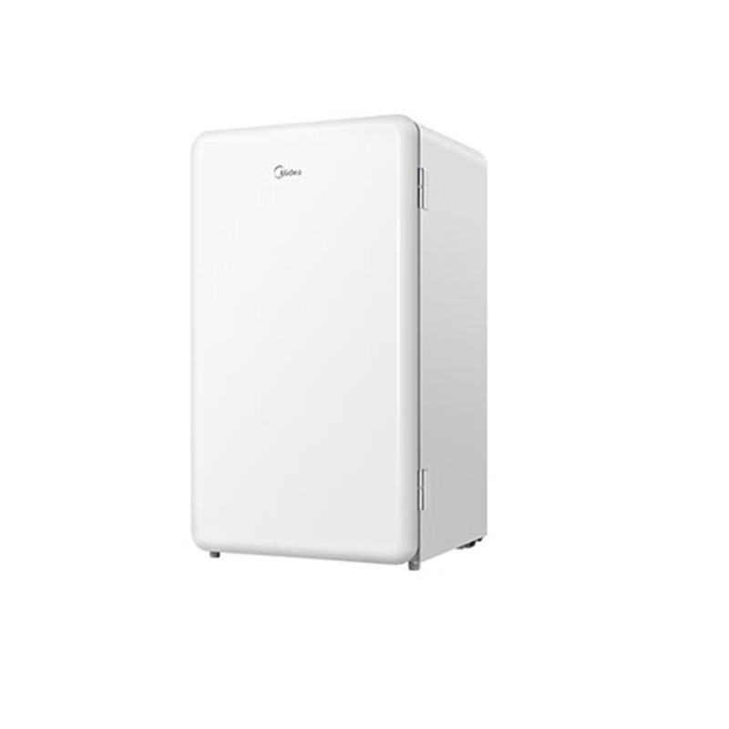 美的93升小型家用单门复古冰箱BC-93MF 93L白色的照片